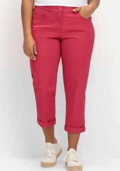 Schmale Stretch-Hose in 7/8-Länge