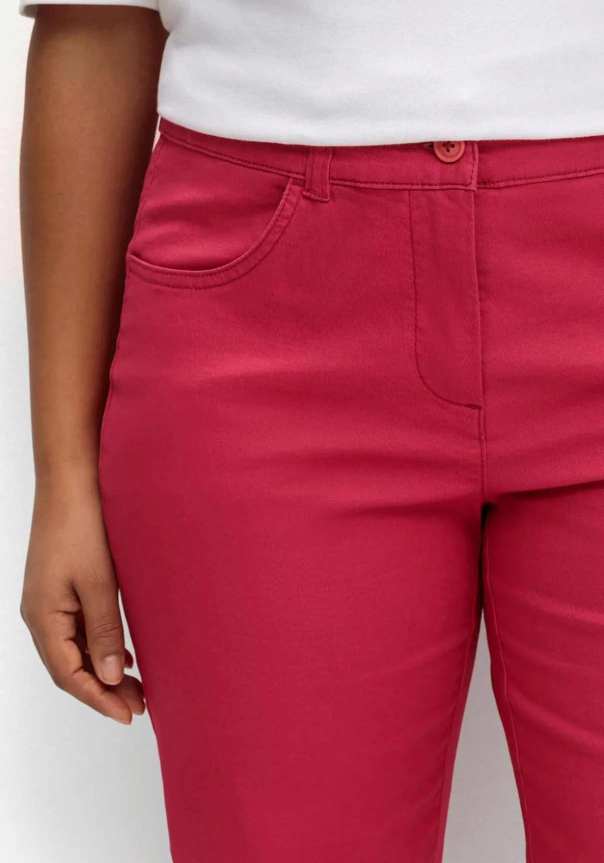 Schmale Stretch-Hose in 7/8-Länge