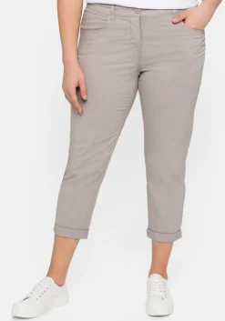 Schmale Stretch-Hose in 7/8-Länge