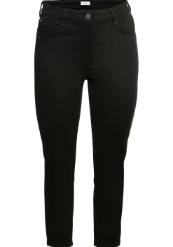 Schmale Stretchhose in Twill-Qualität