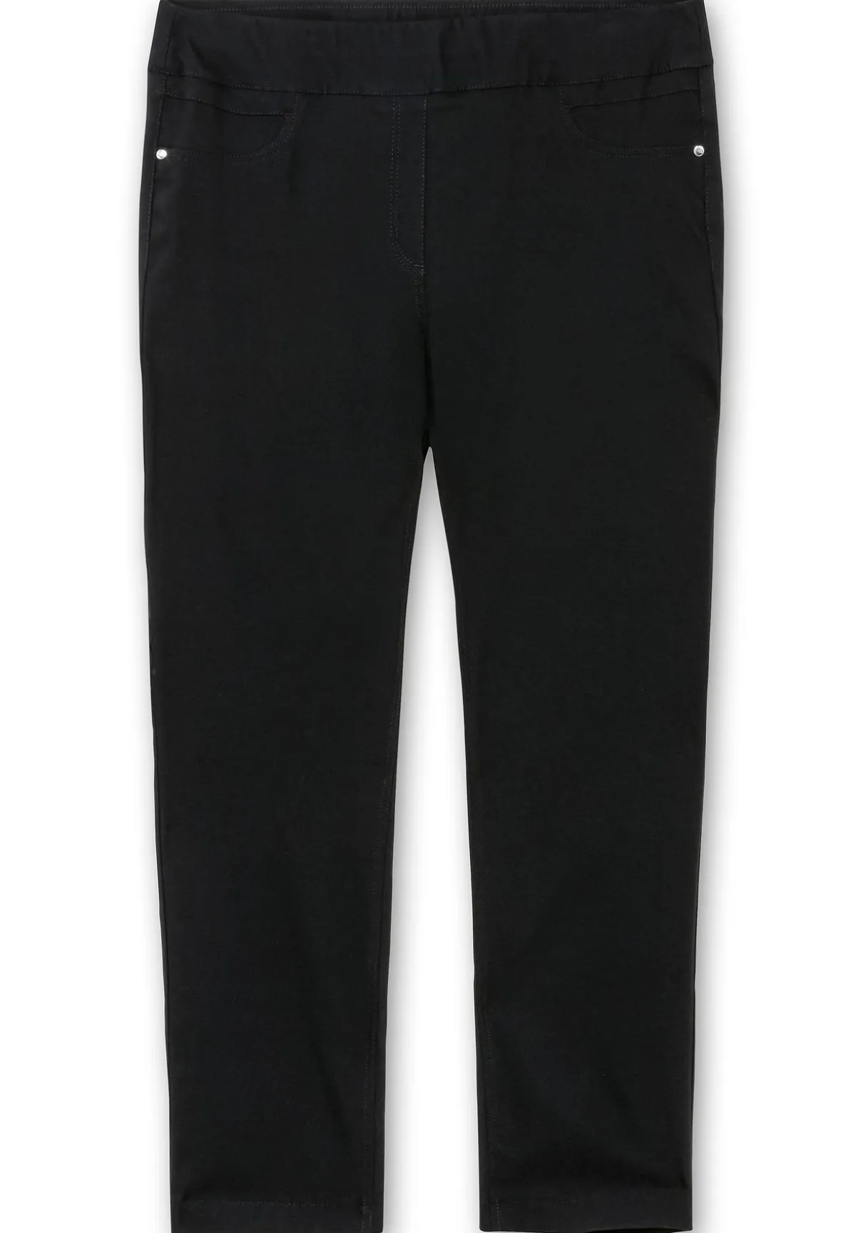 Schmale Stretchhose mit breitem Dehnbund