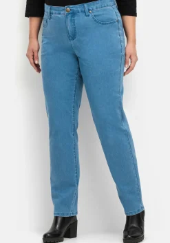 Schmale Stretch-Jeans im 5-Pocket-Stil