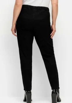 Schmale Thermohose mit Gummibund, innen angeraut