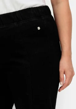 Schmale Thermohose mit Gummibund, innen angeraut