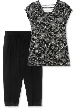 Set aus A-Linien-Shirt und Capri-Leggings
