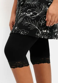 Set aus floralem Jerseyshirt und 3/4-Leggings