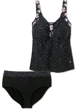 Set aus Tankini-Top und Hose, im Mustermix