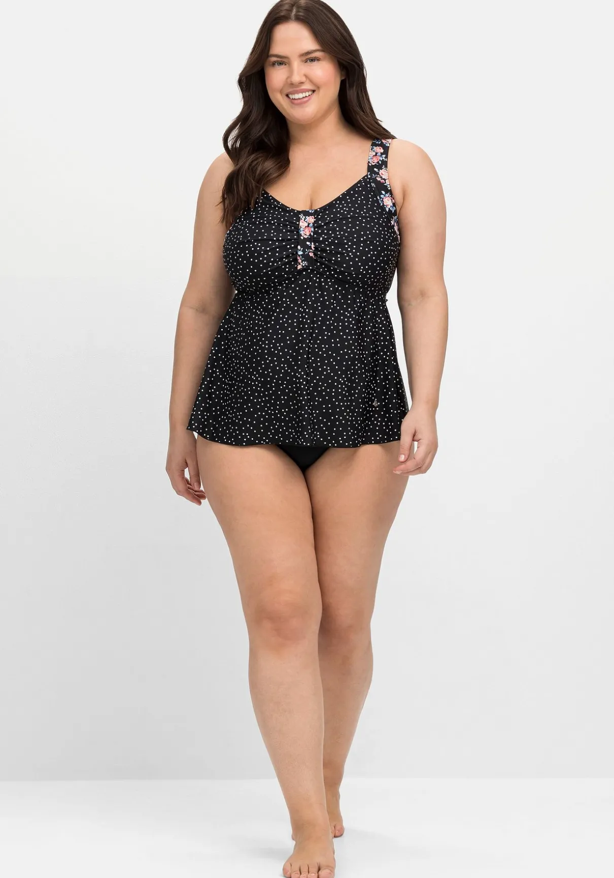 Set aus Tankini-Top und Hose, im Mustermix