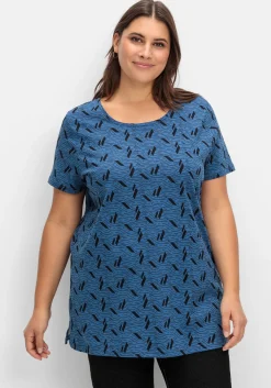 Shirt aus Jersey, mit Alloverdruck