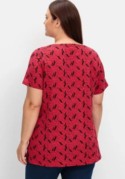 Shirt aus Jersey, mit Alloverdruck