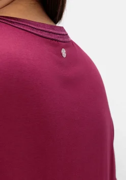 Shirt in A-Linie mit dekorativer Blende, aus Viskose-Jersey