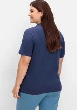 Shirt in 2-in-Optik, mit gestreiftem Einsatz