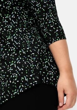 Shirt mit 3/4-Arm und Minimalprint