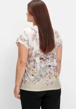 Shirt mit Blumenprint, in bügelfreier Qualität