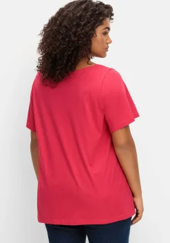 Shirt mit Flügelärmeln und Karree-Ausschnitt