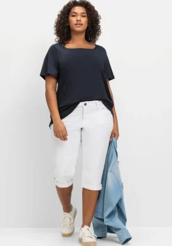 Shirt mit Flügelärmeln und Karree-Ausschnitt