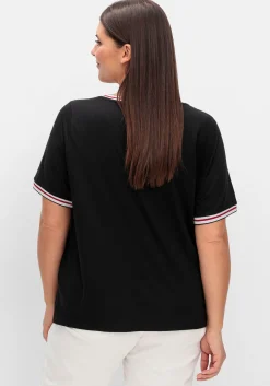 Shirt mit Grafik-Frontprint und Glitzerdetails