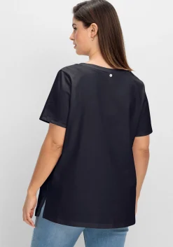 Shirt mit Karreeausschnitt