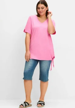 Shirt mit Knotendetail am Saum