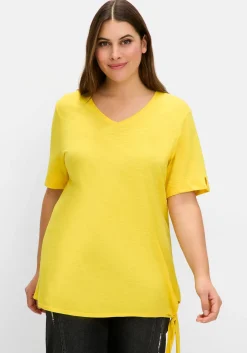 Shirt mit Knotendetail am Saum