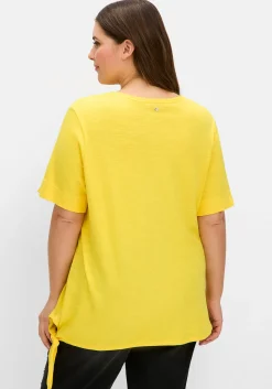 Shirt mit Knotendetail am Saum