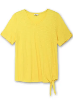 Shirt mit Knotendetail am Saum