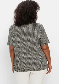 Shirt mit Minimal-Alloverdruck und Gummizugbund