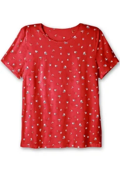 Shirt mit Minimal-Alloverprint