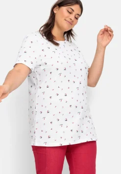 Shirt mit Minimal-Alloverprint