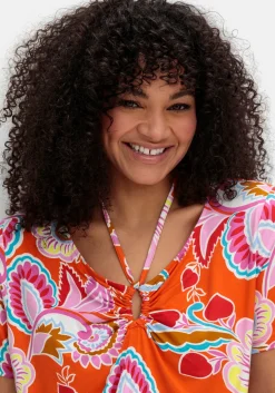 Shirt mit Neckholder-Bindeband