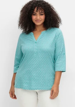 Shirt mit 3/4-Ärmeln und Grafikprint