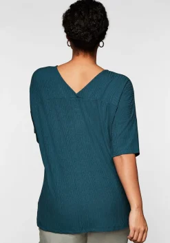 Shirt mit V-Ausschnitt, in Oversized-Form