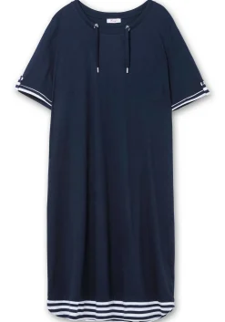 Shirtkleid aus Jersey, mit Ringel-Details