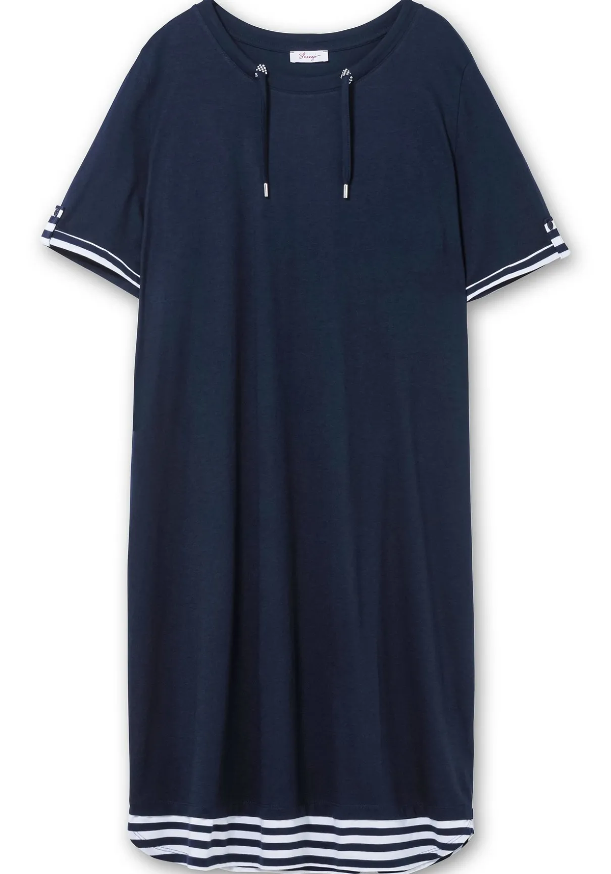 Shirtkleid aus Jersey, mit Ringel-Details