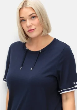 Shirtkleid aus Jersey, mit Ringel-Details