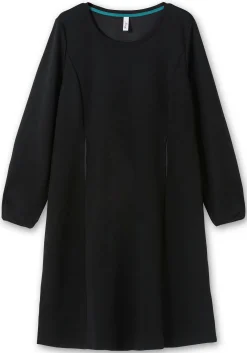 Shirtkleid in schwerer Qualität, mit Raffung hinten