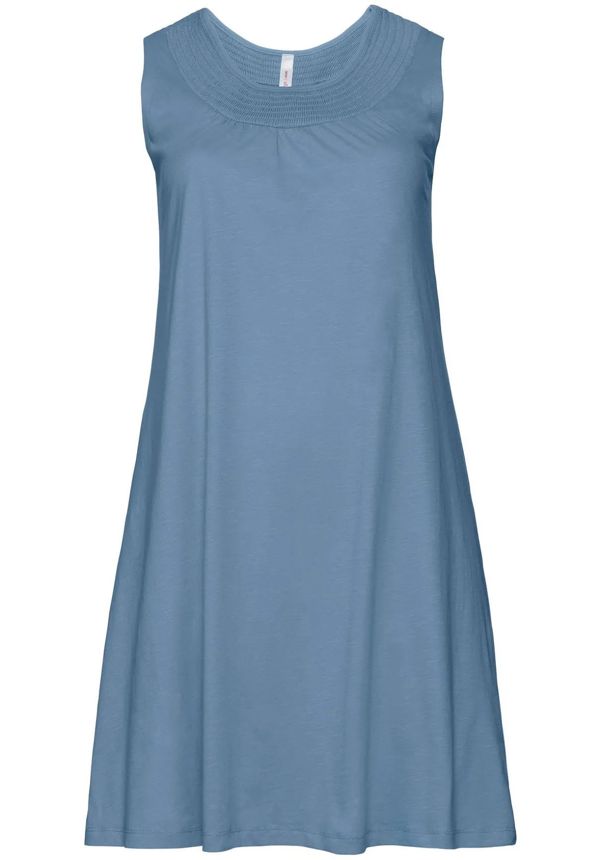 Shirtkleid mit Smok-Einsatz, in A-Linie