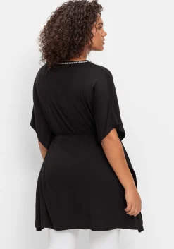 Shirttunika mit Taillen-Bindeband