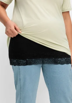 Shirt-Verlängerung mit Spitzenbund