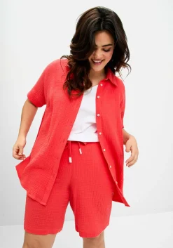 Shorts mit Schlupfbund, aus Musselin