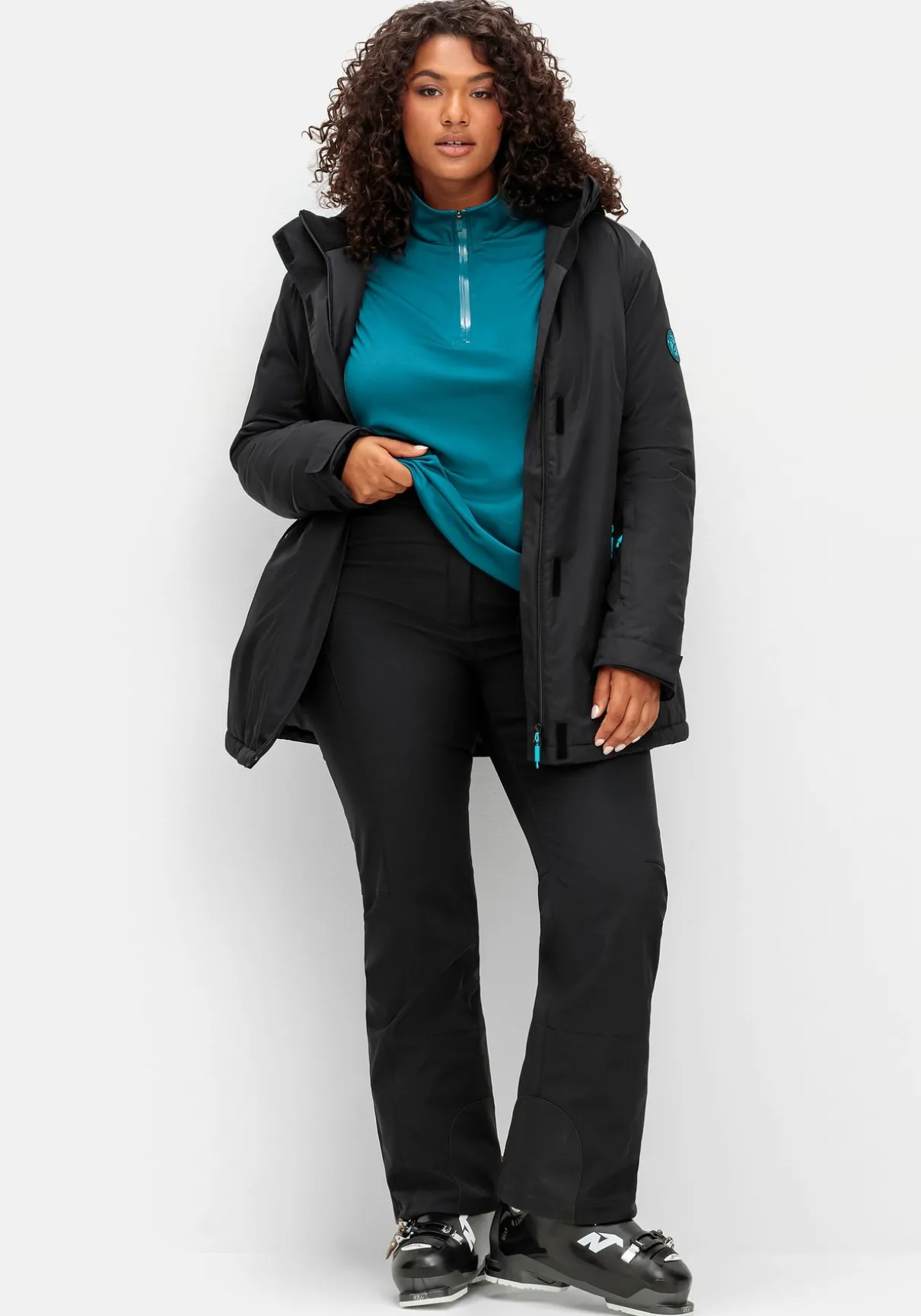 Skihose aus Softshell, wasser- und windabweisend