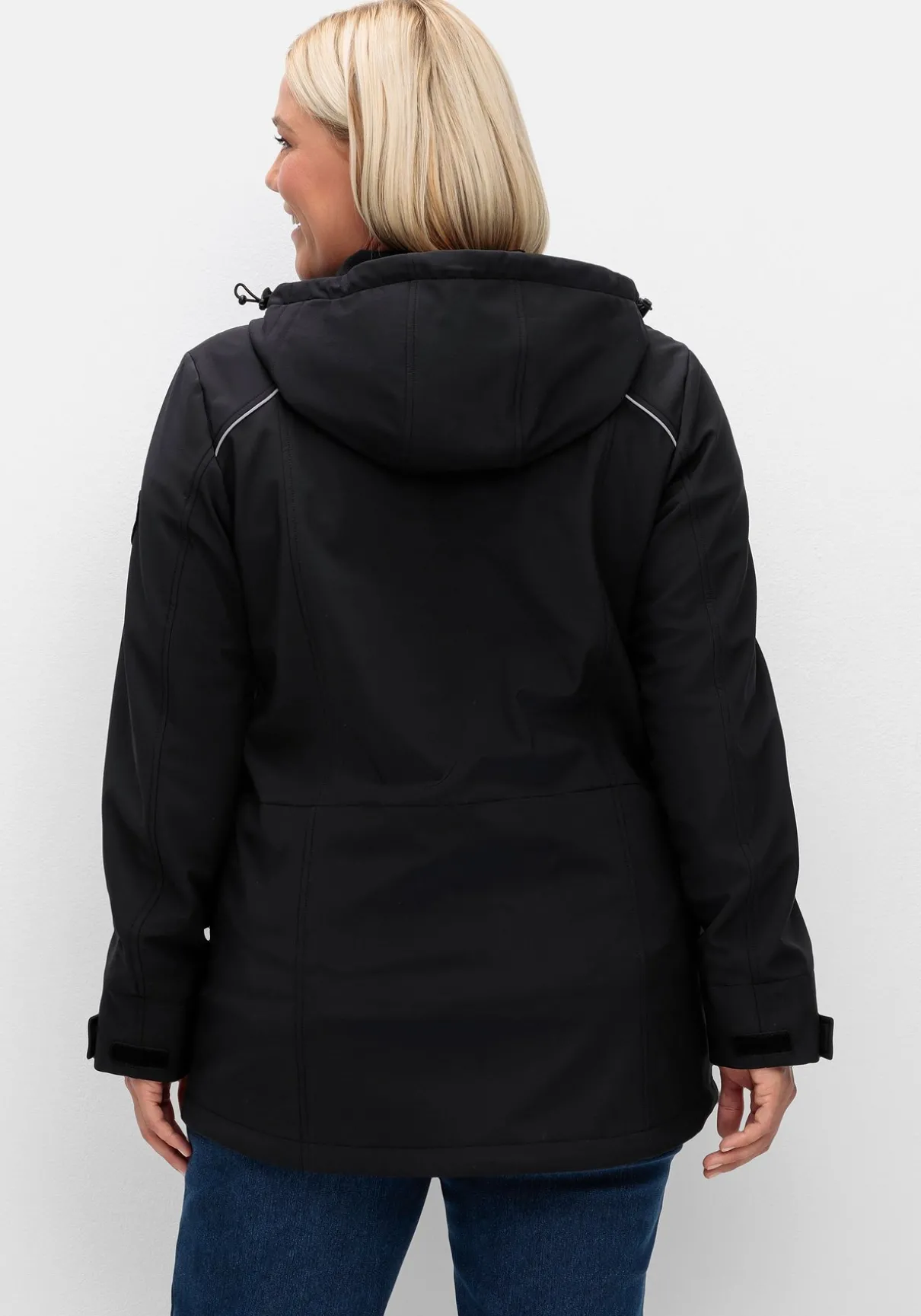 Skijacke aus Softshell, wasser- und windabweisend