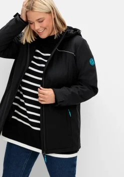 Skijacke aus Softshell, wasser- und windabweisend