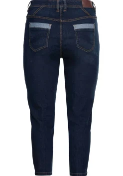 Skinny Jeans in 7/8-Länge, mit Stickerei vorn