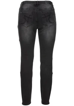 Skinny Power-Stretch-Jeans im Biker-Look