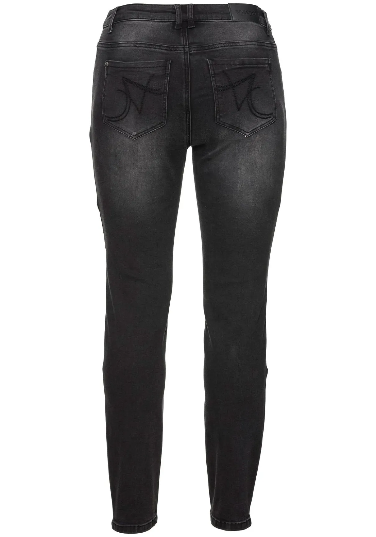 Skinny Power-Stretch-Jeans im Biker-Look