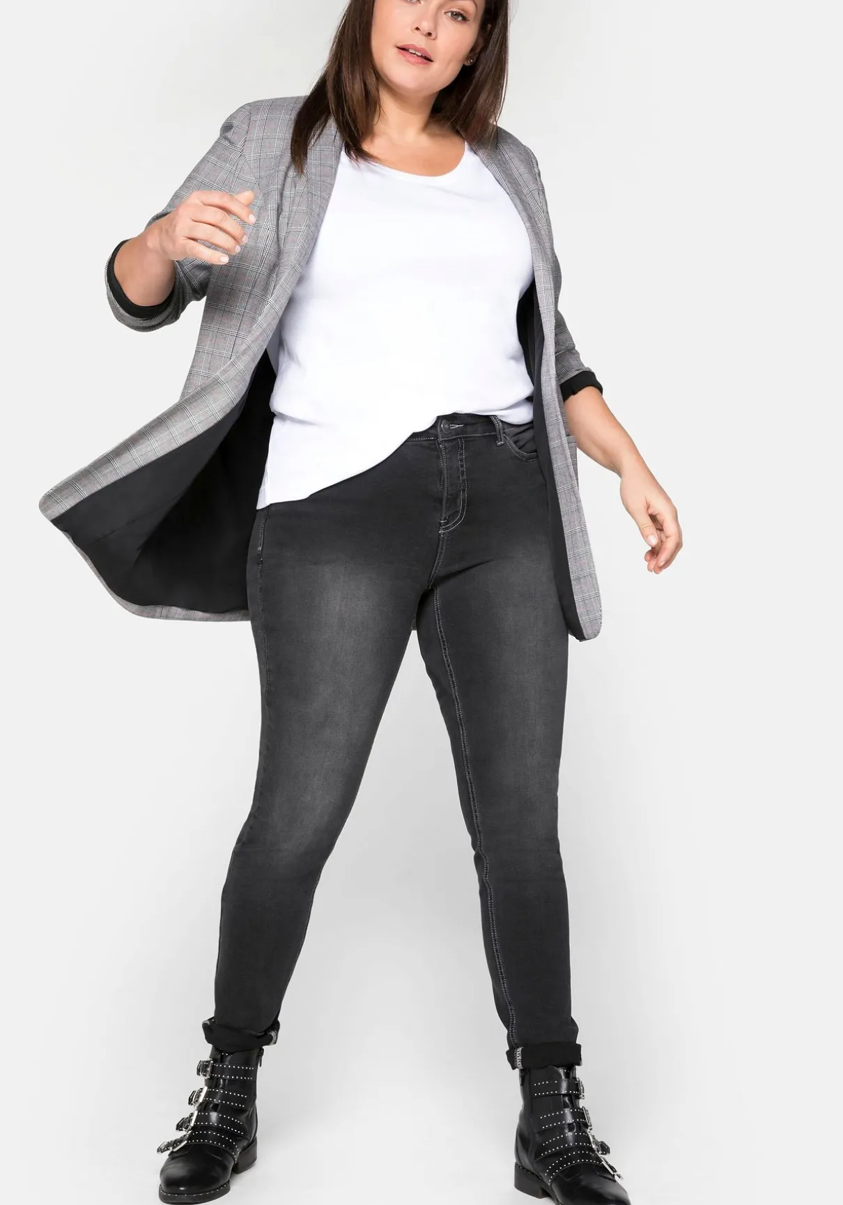 Skinny Power-Stretch-Jeans in 5-Pocket-Form