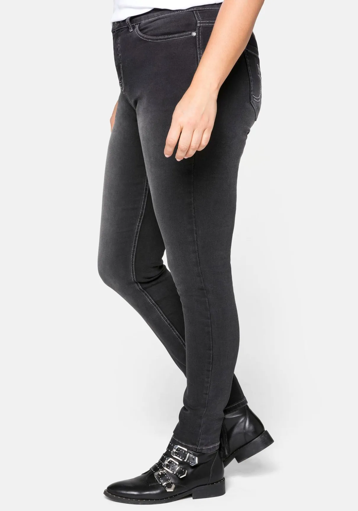 Skinny Power-Stretch-Jeans in 5-Pocket-Form