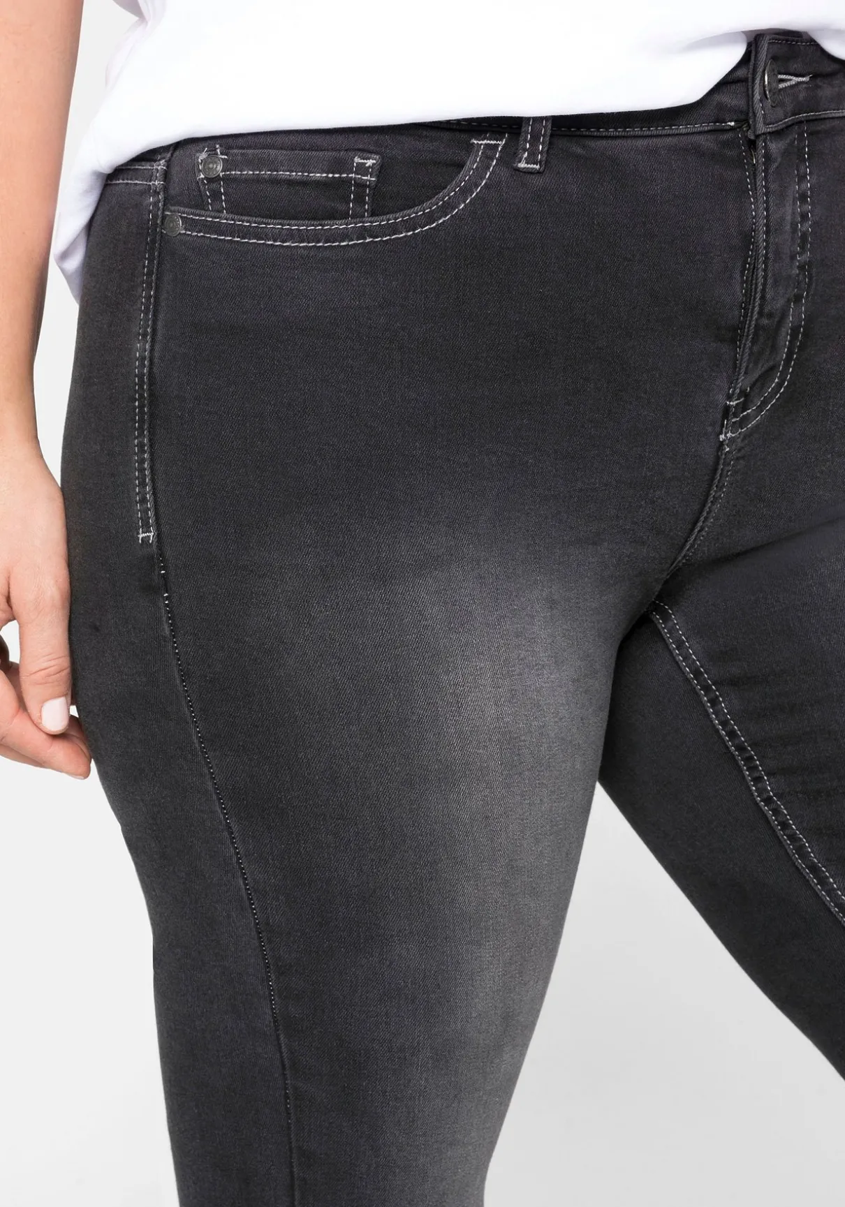 Skinny Power-Stretch-Jeans in 5-Pocket-Form