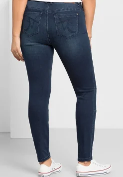 Skinny Power-Stretch-Jeans im Biker-Look